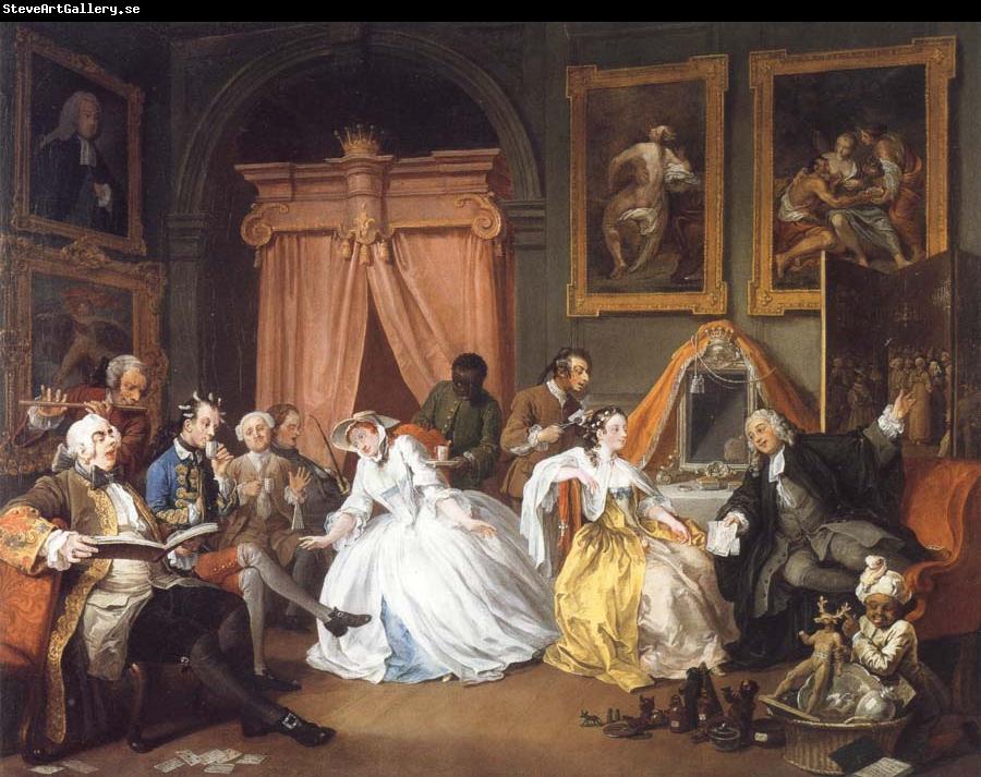 William Hogarth Marriage a la Mode IV The Toilette